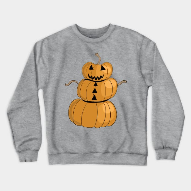 Pumpkin Man Crewneck Sweatshirt by Alissa Carin